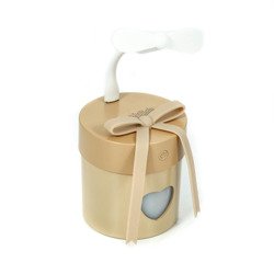 Ultradźwiękowy nawilżacz powietrza z lampką aromaterapia kolor coffee