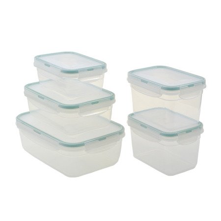 Pojemniki do żywności Fresh Box bez BPA komplet 6 sztuk całkowita pojemność 9,5 l