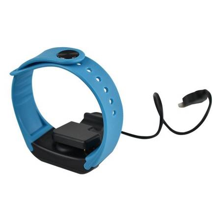 Smartband opaska sportowa pulsometr niebieska